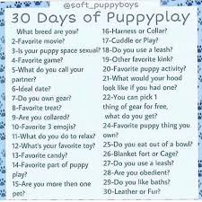 30 days of puppyplay